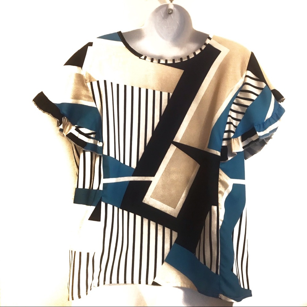 Geometric blouse